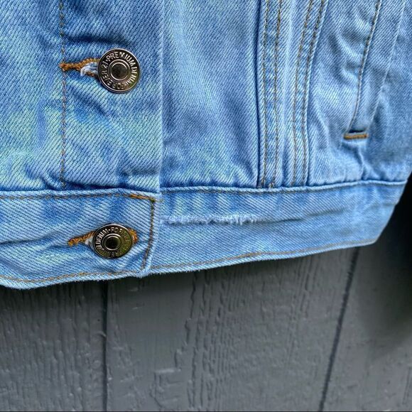 Forever 21 Distressed Jean Jacket S - Picture 8 of 12